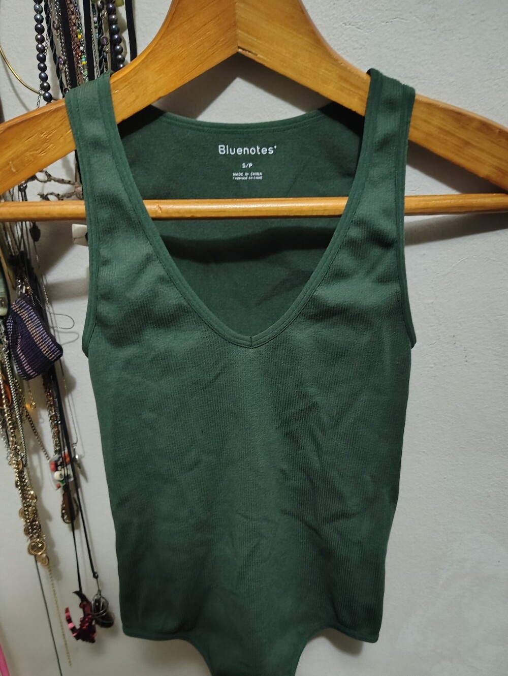 Small - Green Thong Bodysuit